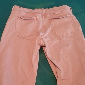 Light pink straight leg jeans